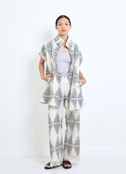White & Grey Monteal Timur Outerwear