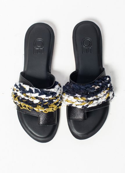 OE x Perca Project – Green Mendanau Leather Sandal