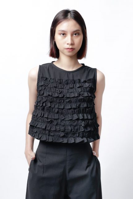 Black Lai Tenun Top