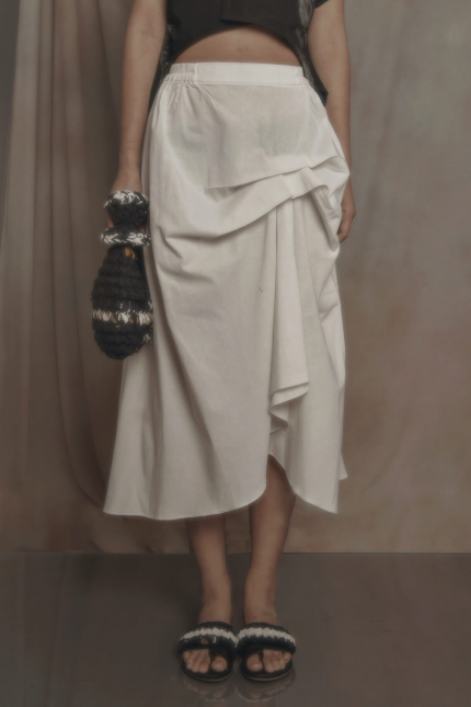 White Melolo Tenun Skirt