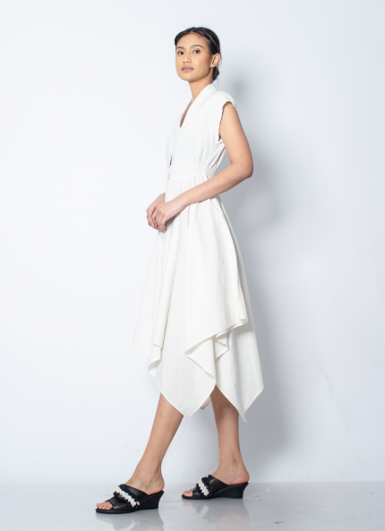 White Sarita Tenun Dress