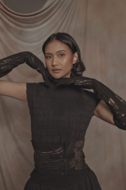 Blue Padar Tenun Top