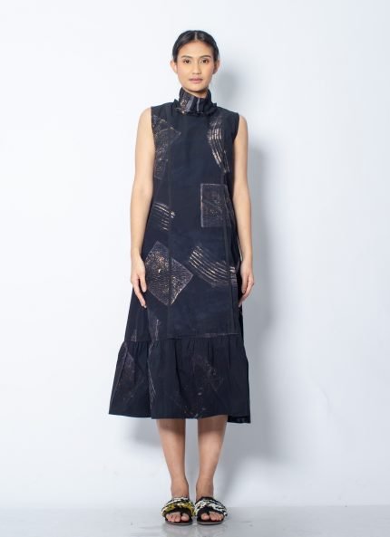Black Kanawa Batik Dress