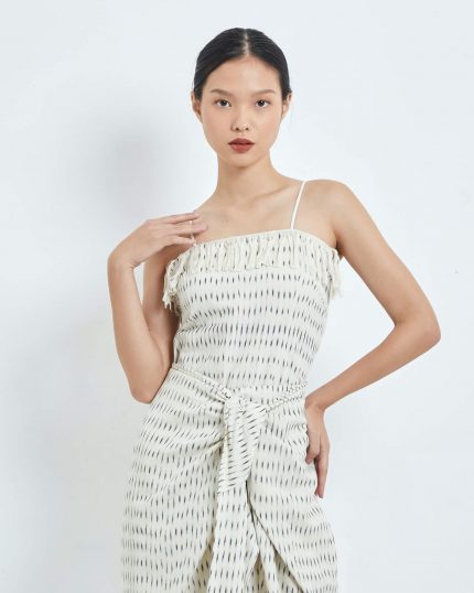 White Camelia Tenun Top