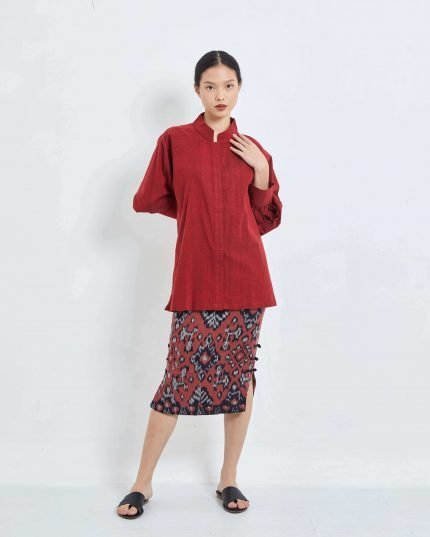 Red Fen Tenun Skirt