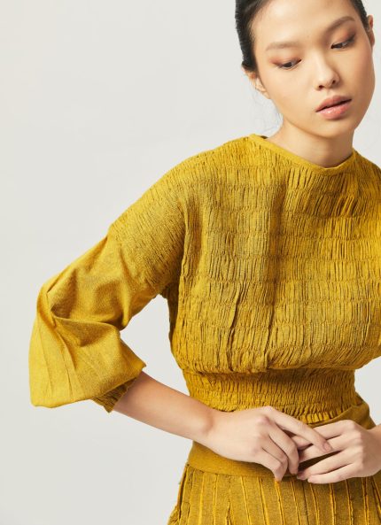 Yellow Segara Tenun Top