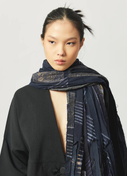 Black Ijen Batik Scarves