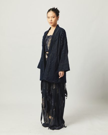 Black Maninjau Reversible Batik Tenun Outer