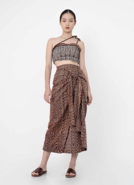 Brown Melati Tenun Skirt