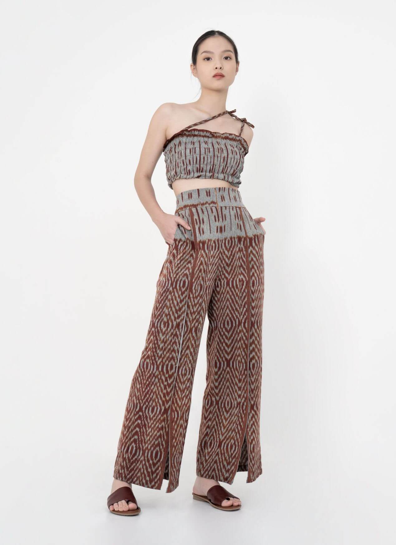 Brown Mandira Tenun Pants