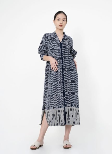 Blue Jiao Tenun Dress