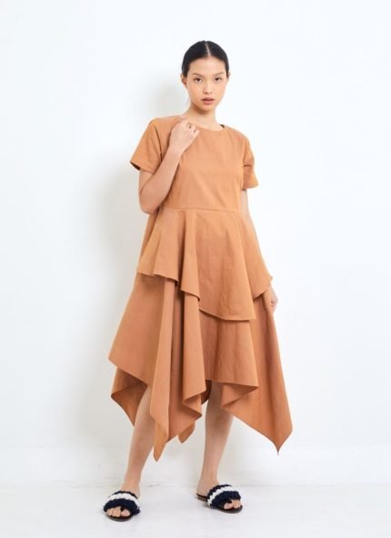 Brown Derawan Tenun Dress
