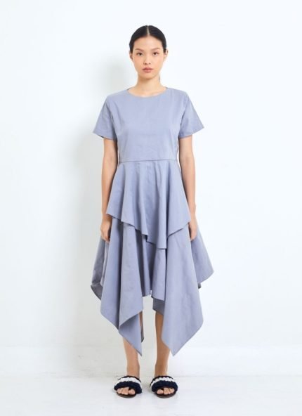 Grey Derawan Tenun Dress