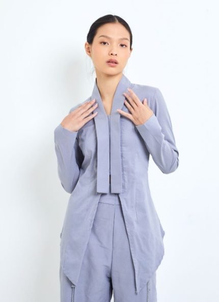 Grey Lily Kebaya Top