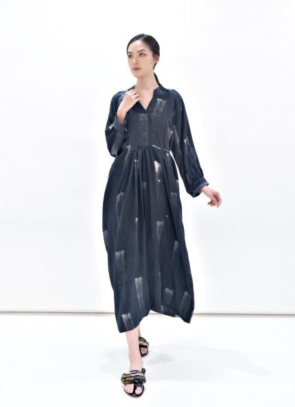 Black Halmahera Batik Dress
