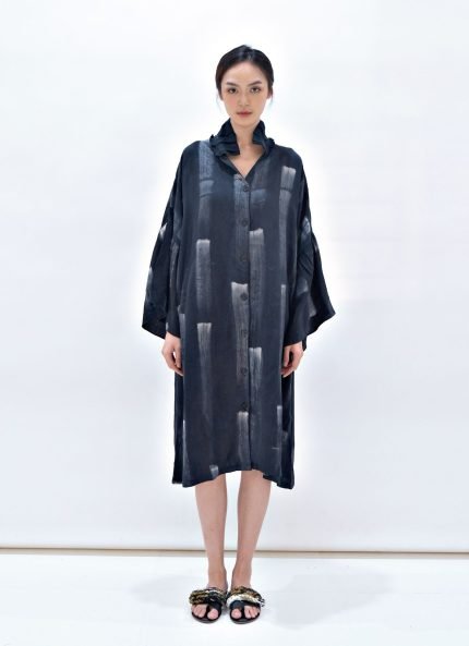 Black Kayoa Batik Dress