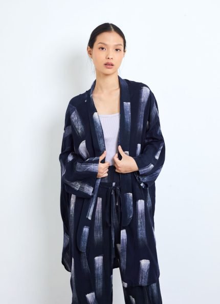 Black Tapah Batik Outer