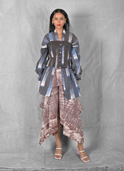 Blue Senggala Batik Outer