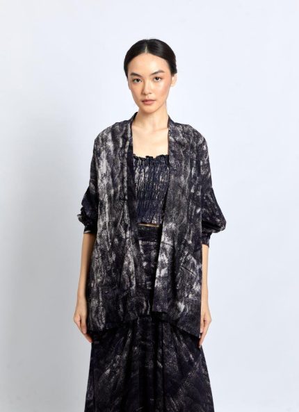 Black Senggala Batik Rayon Outer