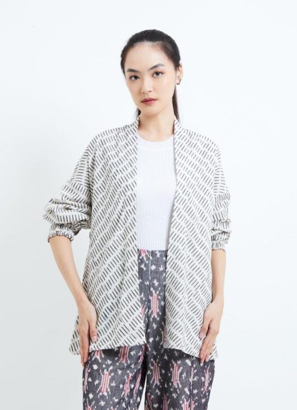 White Latira Tenun Outer