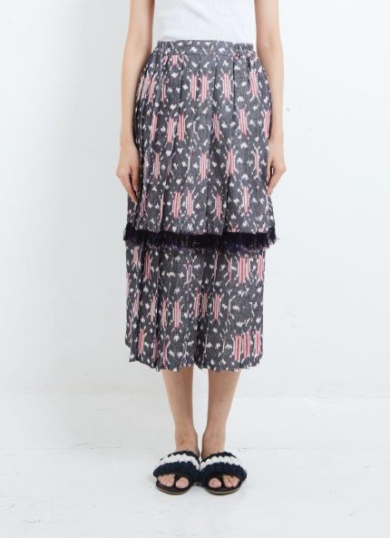 Grey Gendis Tenun Skirt