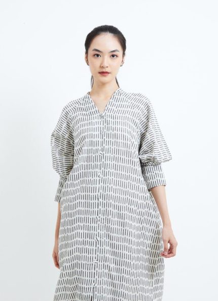 White Jiao Tenun Dress