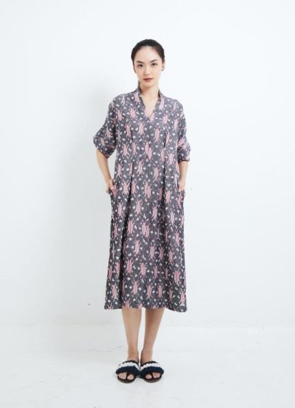 Grey Lingga Tenun Dress