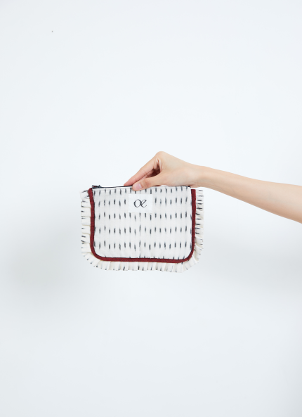 White Festive Pouch