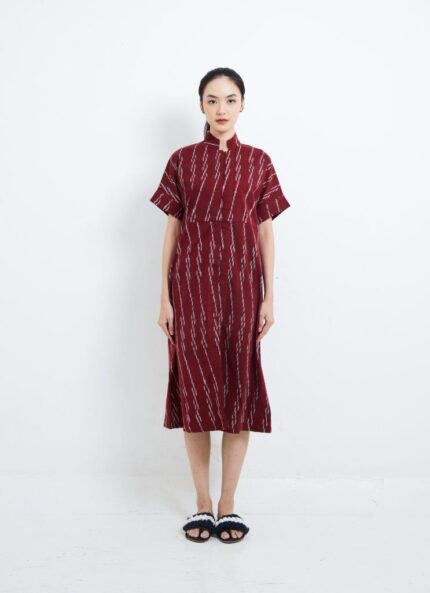 Red Nuan Tenun Dress