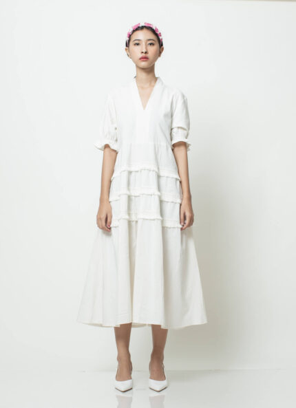 White Karimata Tenun Dress