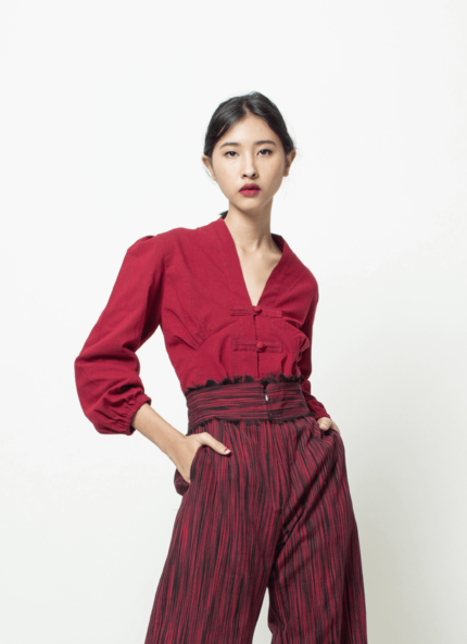 Red Niu Tenun Top