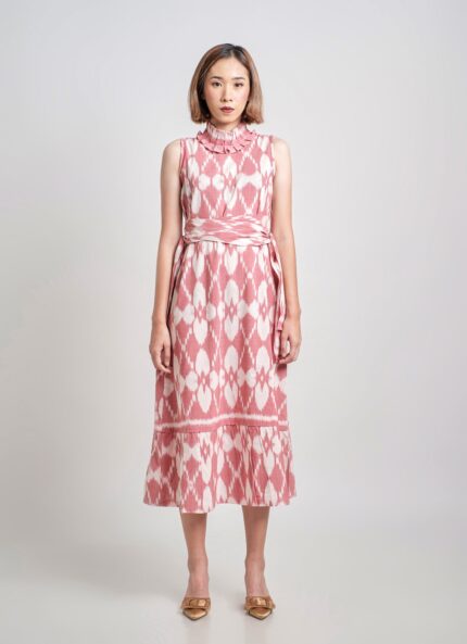 Red Kanawa Tenun Dress