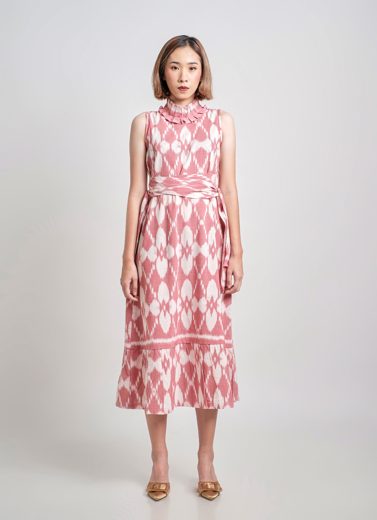 Red Kanawa Tenun Dress