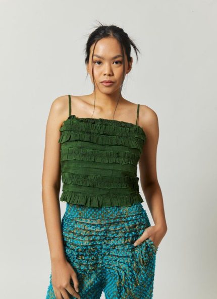 Green Konga Tenun Top