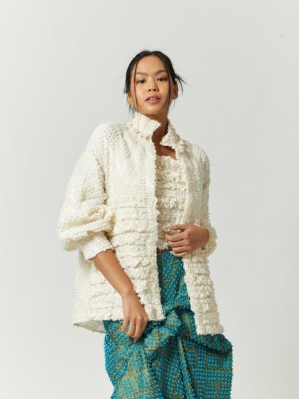 White Sawarna Tenun Baron Outer