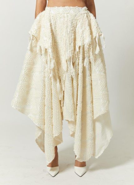 White Sentani Tenun Baron Skirt