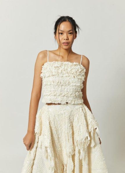 White Konga Tenun Baron Top