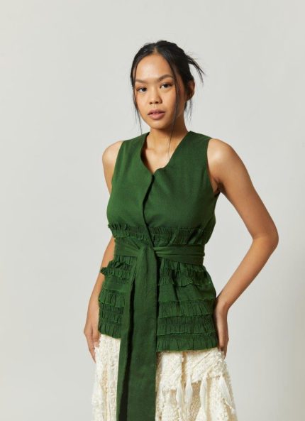 Green Klayar Tenun Top