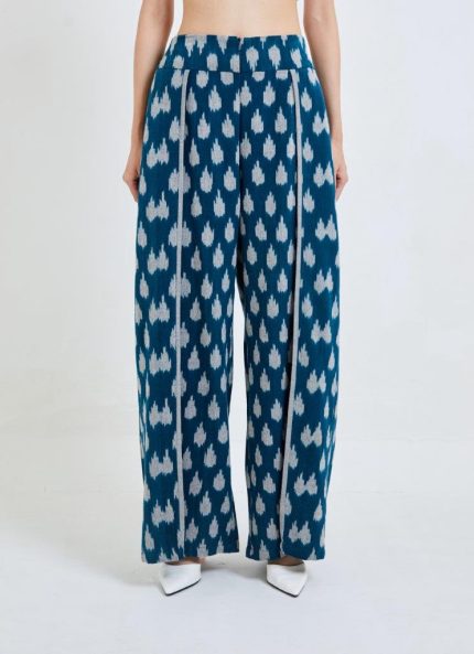Turquoise Siburu Tenun Pants