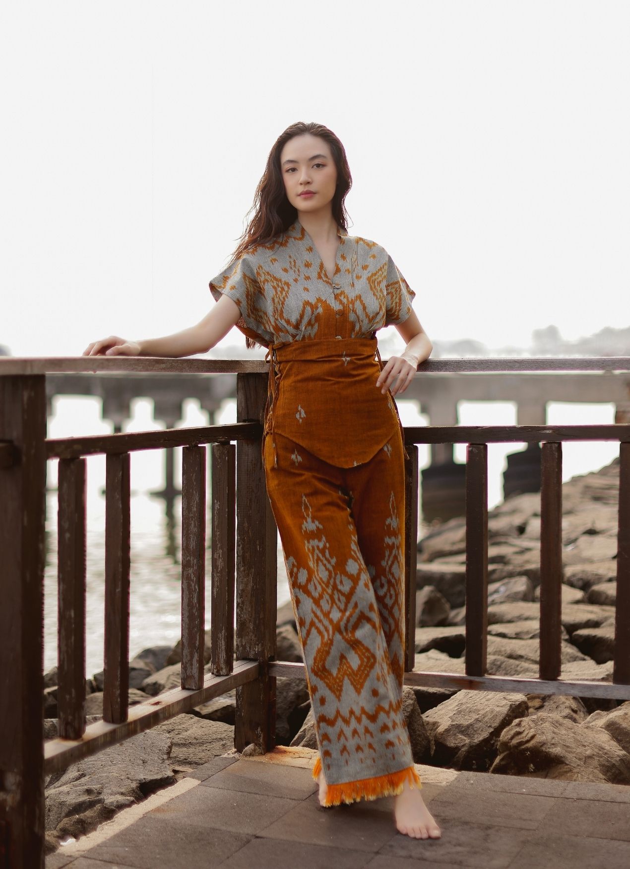 Yellow Clay Tenun Pants