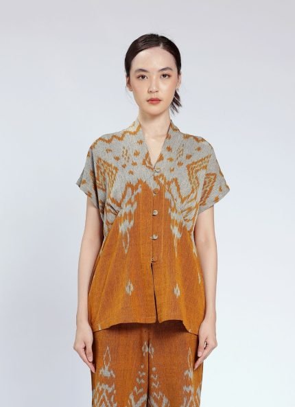 Yellow Marore Tenun Top