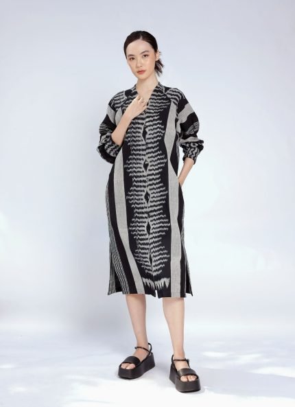 Black Jiao Tenun Dress