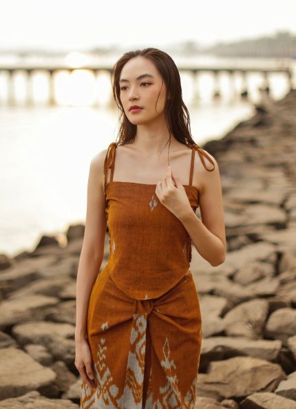 Yellow Moyra Tenun Top