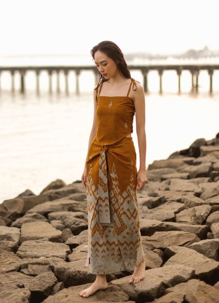 Yellow Melati Tenun Skirt