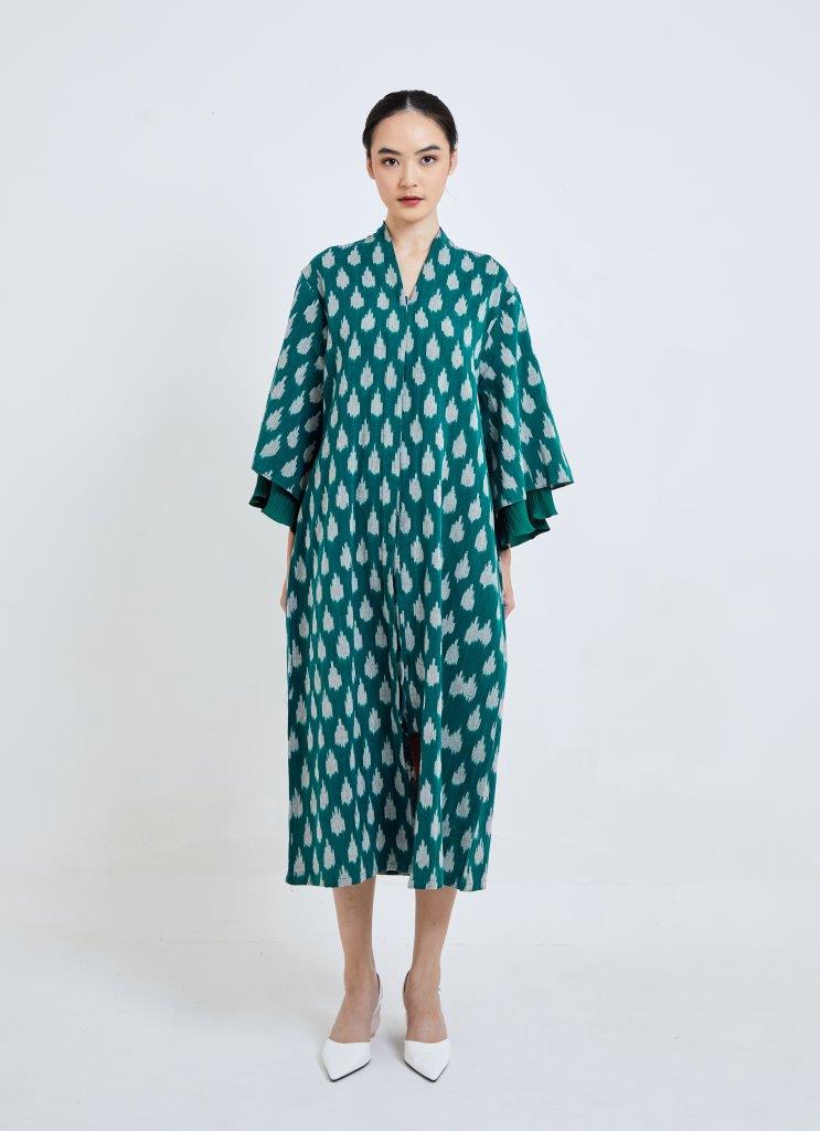 Turquoise Lingga Tenun Dress