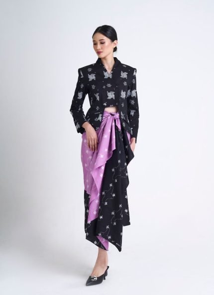 Black Jiwana Batik Blazer