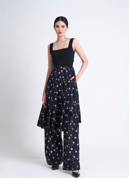 Black Loka Reversible Batik Apron