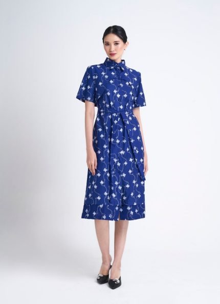 Blue Layana Batik Dress