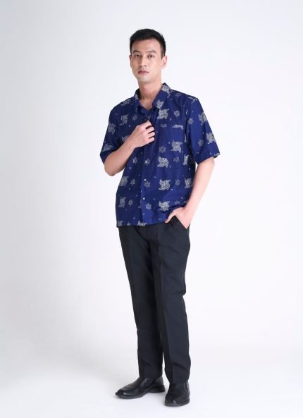 Blue Angkah Batik Shirt