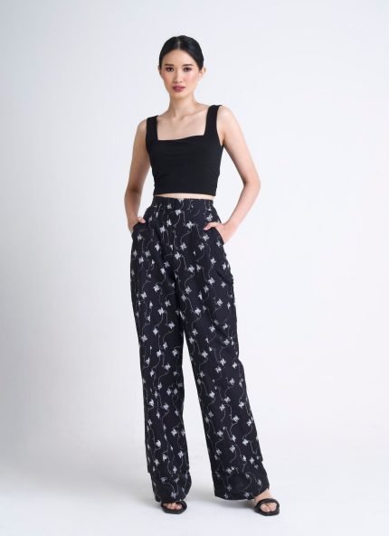 Black Akasa Batik Pants